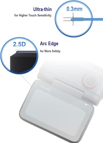 Image of M.G.R.J Tempered Glass Screen Protector for insta360 GO 3S Action Camera (Pack of 2)