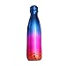 zhenfa Semplice moderno bottiglia d'acqua-vuoto isolato doppia parete in acciaio inox moto ondoso pallone - 500ml (multicolor)