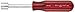 Xcelite HS16V Regular Nutdriver with Full Hollow Shaft, 7" Hole Depth, 1/2" Blade Diameter, 3-1/8" Working Length, Red Handle