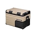 Alpicool TA35 Portable Freezer, 12 Volt Car Refrigerator, Car Fridge Dual Zone Temperature Control, 37 Quart (35 Liter) 12V Car Cooler for Travel, Camping, Fishing, Outdoor -12/24V DC and 100-240V AC