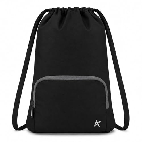 Image of Tukzer 15L Drawstring Daypack,Tablet sleeve, Gym bag Rucksack Backpack With Zip Pocket, Sports Shoe Bag, Shoulder Strap Breathable Mini Travel Backpacks For Men and Women, Aliens 34 X 43 X 10 CM-Black
