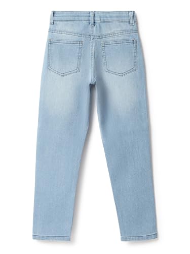 Image of Tales & Stories Boys Slim Fit Denim Jeans | 5-Pocket Stylish Mid-Rise Pants| Durable Cotton Denim Lycra with Button Closure | Casual Wear