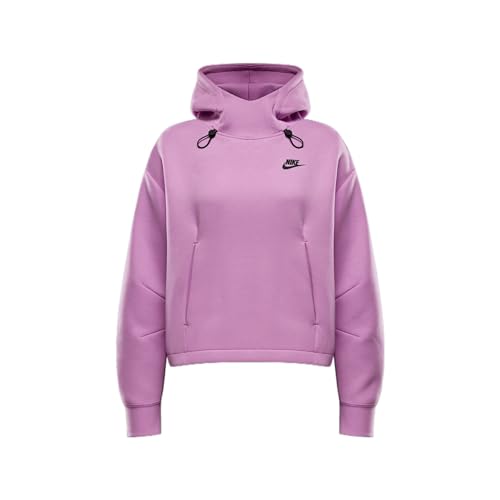 Nike Sportswear Tech Fleece Women's Oversized Hoodie (FV6322-632, Beyond Pink/Black)