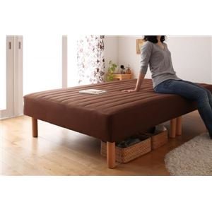 Amazon｜脚付きマットレスベッド シングル 脚22cm ローズピンク カバー