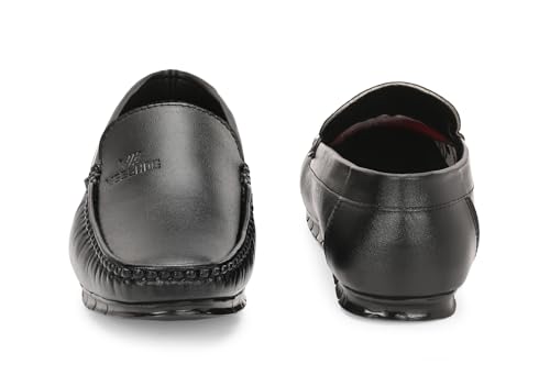 Image of Premium Men's Black Slip-On Loafers | Loafers for Office, Party Premium Casual Loafers | Stylish Loafer | Comfortable Men's Loafers for Walking, Office