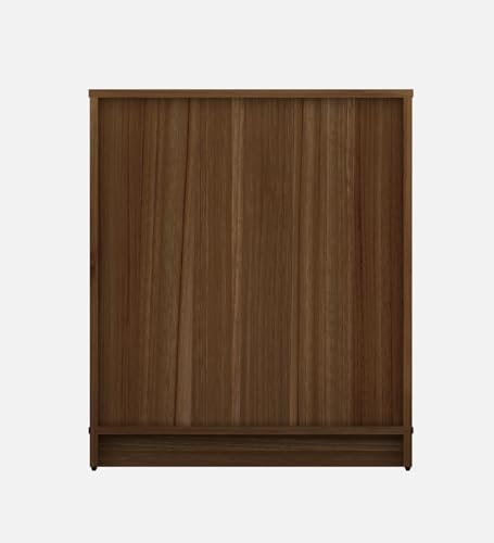 Image of Cabin Multipurpose Storage Unit | Engineered Wood Free Standing Cabinet | Sideboard Storage Organizer with Drawer & Doors | Lyon Teak & White | DIY Assembly