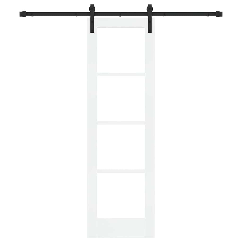 Puerta Corredera ORKDAL Blanco Negro 61 x 198,5 cm