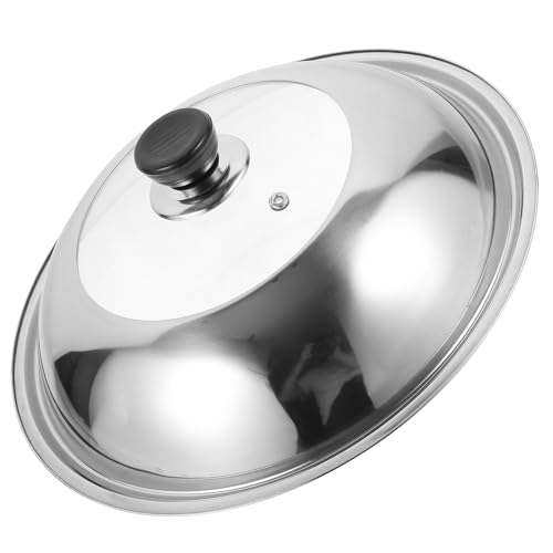 Toyvian Tapa Visible para Olla de Cocina de Acero Inoxidable Cubierta Práctica y Fácil de Limpiar para Uso Diario Cocina Doméstica