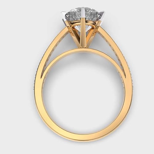Bague solitaire en argent moissanite la solution pour un bijou de luxe durable
