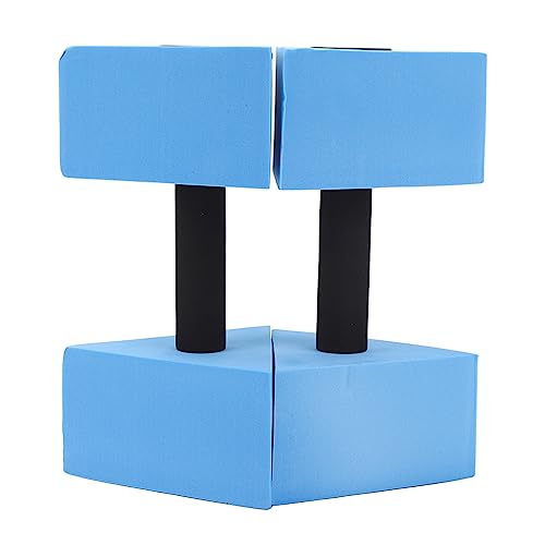 Par de mancuernas flotantes para ejercicio acuático azul miniatura 2