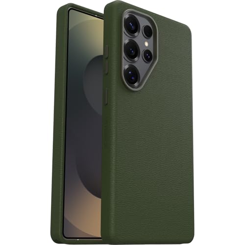 Coque Otterbox Samsung S25 Ultra antichoc fine cuir cactus vert