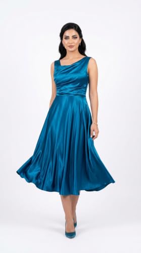 Image of Silk Satin Fabric for Tops, Frocks, Gowns, Blouses, Patiyala, Palazzo