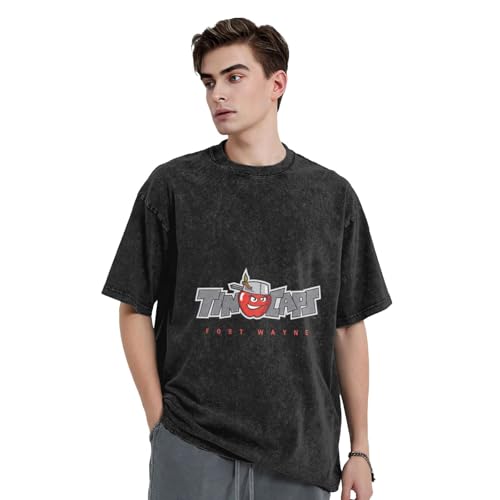 Fort Wayne Tincaps Men's Vintage Oversized T-Shirts,230g Short Sleeve2