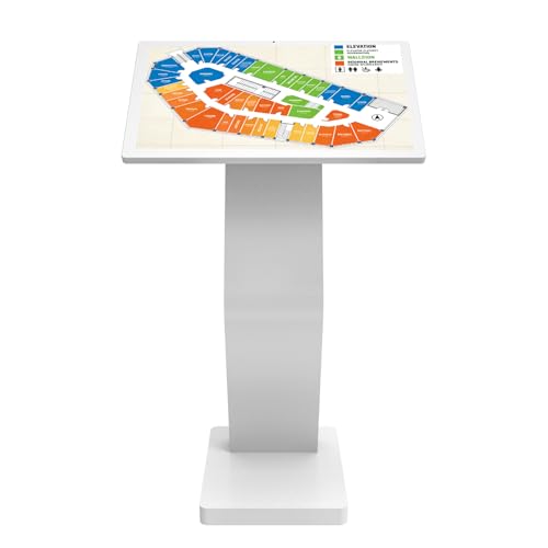 Image of 27 Inch Touch Screen Kiosk, 10pt PCAP Touch Screen Digital Signage, Plug&Play K-Style Indoor Digital Signage, Interactive LCD Display Signage, CMS /U-Disk Publish Content, Split Screen, Android 11