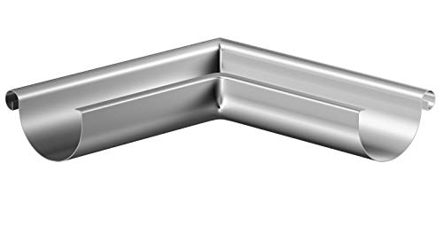 Dachrinne Aluminium NW 80mm Länge 2 Meter (Rinnenwinkel Außen)