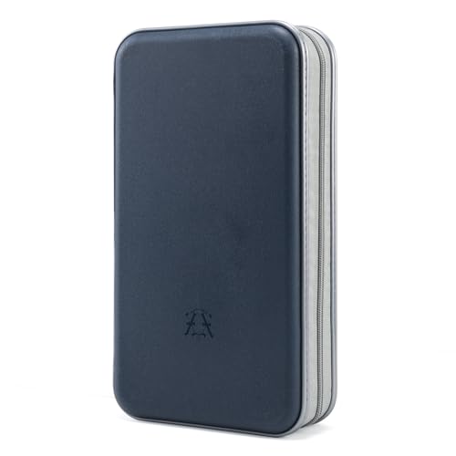 alavisxf xx Capa para CD, suporte de plástico rígido para CD com capacidade para 96 unidades, estojo de armazenamento de disco de DVD, zíper portátil, organizador de CD DVD, carteira de armazenamento