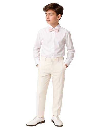 SIRRI Boys Slim Fit Formal Adjustable Waist Party Dress Pants Ages 1-16