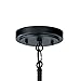 Kichler 43642BK Contemporary Modern Four Light Chandelier from Samural Collection in Black Finish