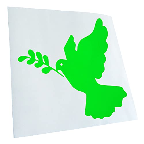 Kiwistar JDM Decal Racing - Adhesivo para coche, portátil, bicicleta, camión, moto, 24 x 24 cm, color verde neón