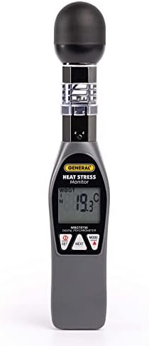 General Tools Hand-held Heat Stress Monitor #WBGT8758, 32° to 122...