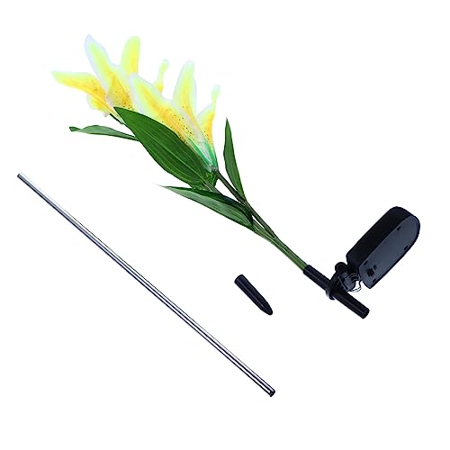 OFFSCH 1Pc Solar Flower LED Stake Light Outdoor Garden Decoration Landscape Lamp Easy Installation Present for Friends and Family