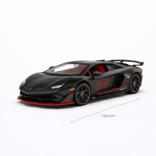 Image of Wizplex MSZ Official Licensed Lamborghini Aventador SVJ Diecast Model Car 1:32 Scale | Light & Sound | Pull Back Action | Metal Supercar Toy | Collectible Display & Gift