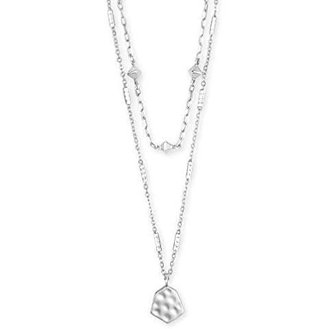 Kendra Scott Clove Multi Strand Necklace, Bright Silver Cover