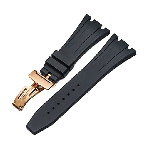 Bracelet silicone luxe pour AP Royal Oak Offshore 15703 montre homme GUMMMY