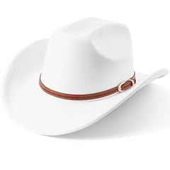Suede Cowboy Hats : White