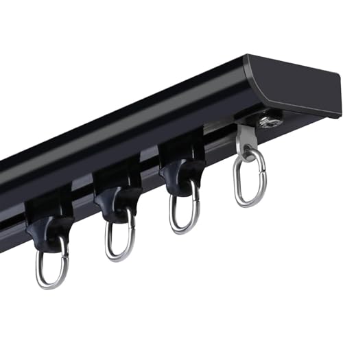 Système rails rideaux double plafond pour séparer une pièce facilement