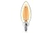 Philips LED B11 Warm Glow Dimmable 300-Lumen, 2700-2200 Kelvin, 4-Watt  (40-Watt Equivalent) Classic Glass Candle Light Bulb with E12 Candelabra Base, Soft White, 18-Pack