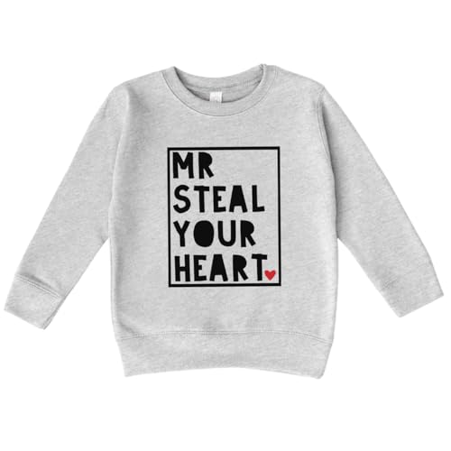 Bump and Beyond Designs Boys Valentine's Shirt, Mr. Steal Your Heart Sweatshirt
