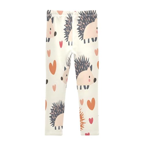 Toddler Girls Leggings Printed Yoga Pants Leggings Hedgehog Love Heart for Kids2