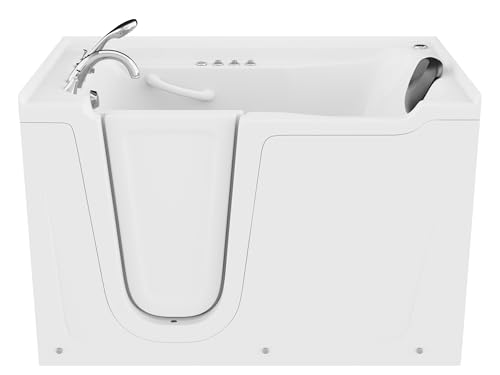 ANZZI Tubs Series Left Drain Quick Fill Walk-in Whirlpool and Air Tub with Powered Fast Drain in White Finish 36 in. x 60 in. | AMZ3660LWD - Image 3