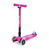 【公式ショップ】Maxi Micro Foldable Deluxe LED マキシ・マイクロ・折りたたみ・デラックス LED キックボード 子供 ショッキングピンク