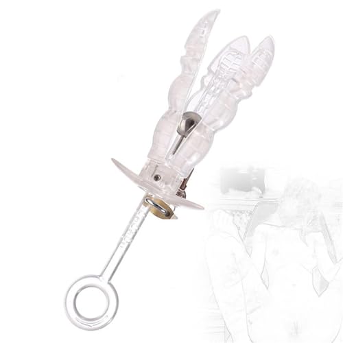 Esparcidor vaginal y anal transparente de acrílico para juegos BDSM y dilatación