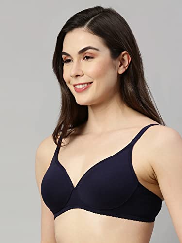 Image of Enamor A039 Perfect Coverage Cotton Plus Size T-Shirt Bra for Women- Padded and Wirefree