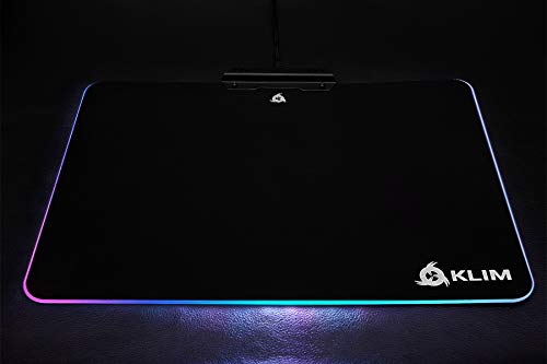 KLIM™ Mousepad RGB Chroma – Effetti Luce – modalità Multiple – per Gaming Gamer – Tappetino per Video Giochi [ Nuova Versione 2020 ]