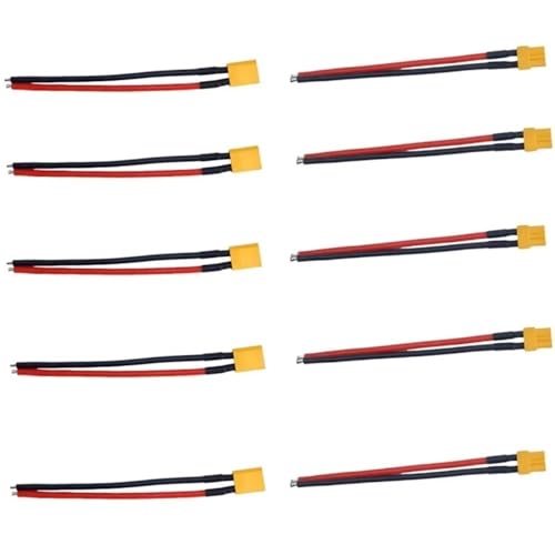 �I�X�ƃ��X�̃R�l�N�^�v���O�ƃV���R�[�����C���[ 16AWG �P�[�u���t�B�b�g XT30 FPV �h���[�� RC �Œ藃�o�b�e���[(5 pair male female)