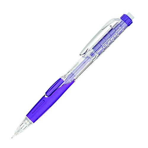 Porte-mines Pentel Twist Erase Click 0,5 mm violet contre la casse des mines fines lot de 12