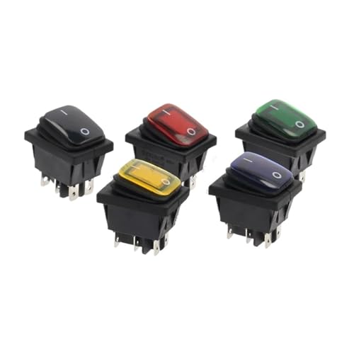Interruptor basculante de 6 pines para restaurar cafeteras y electrodomésticos 6