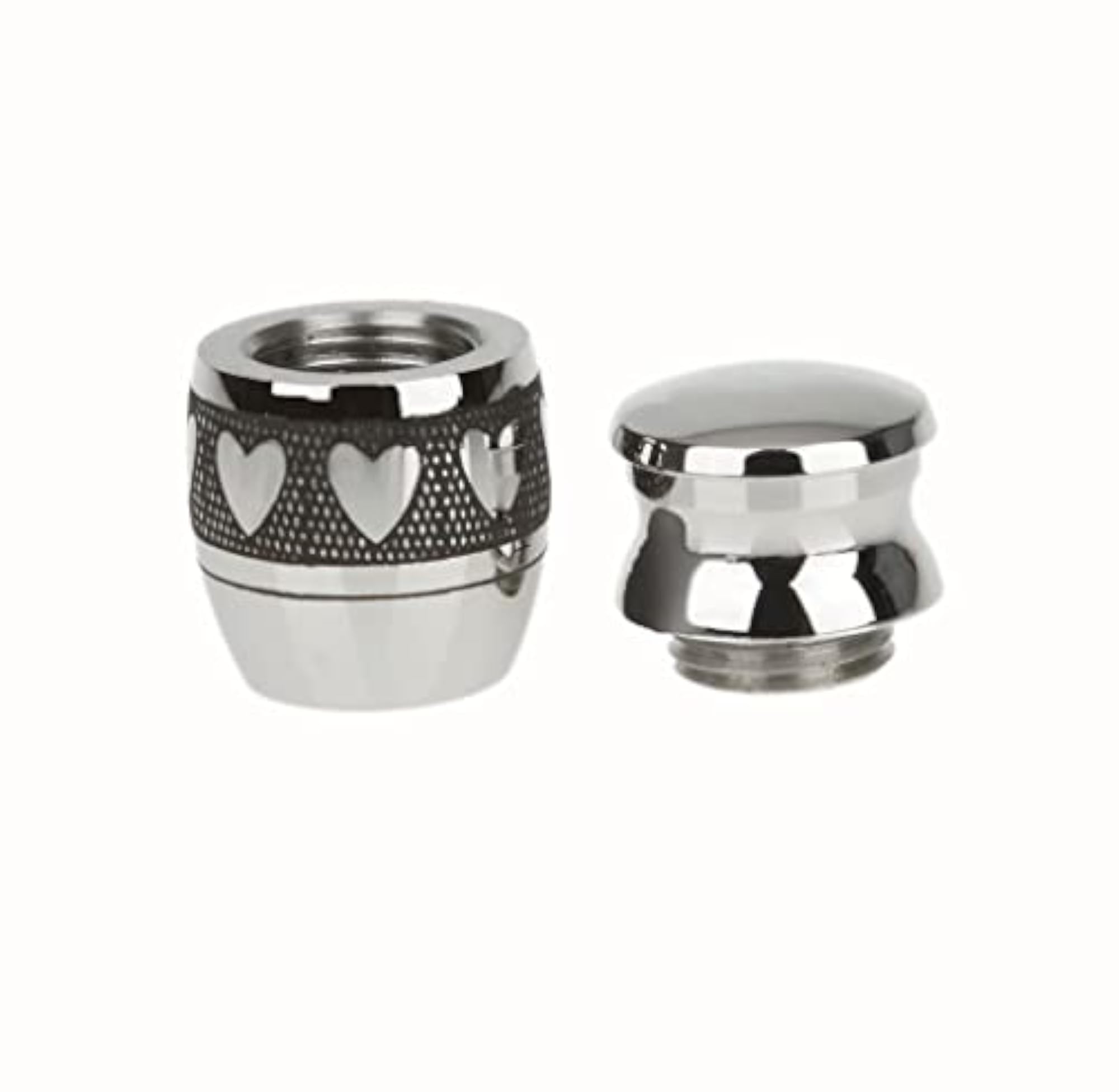 2pcs Love Heart Keepsake Cremation Ashes Urn Container