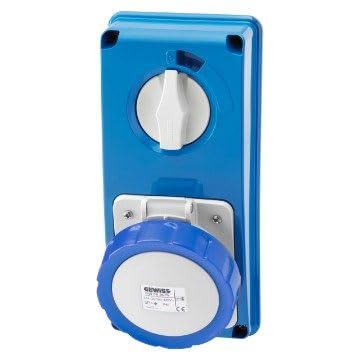Gewiss Presa Interbloccata 2P+T IP67 32A Senza Fondo GW66315N
