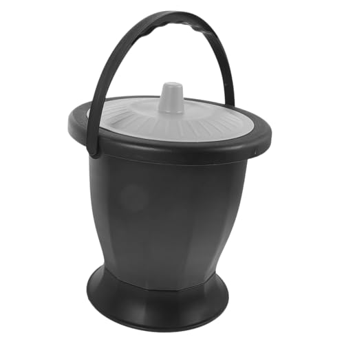 TOYANDONA ポータブルトイレ 尿器 ベッドサイド用 製 小便器 高齢者 妊婦 大人用 夜間用 お手入れ簡単 持ち運び便利 蓋付き ハンドル付き