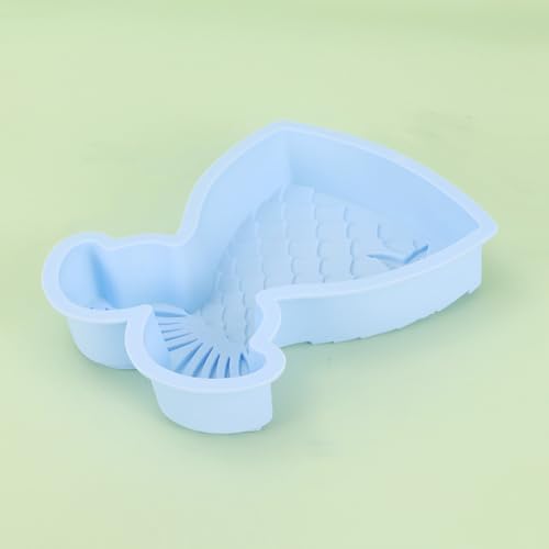 Molde de Pastel de Sirena,Silicona Molde para Tarta Sirena Grande Moldes para Chocolates Sirena...