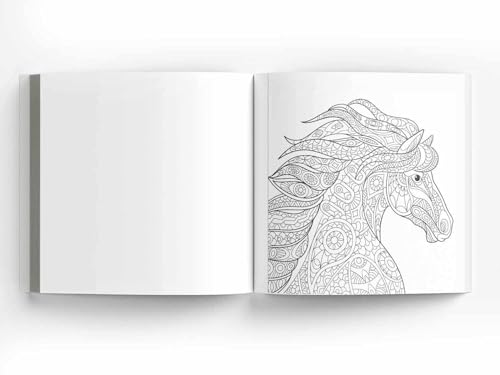 Majestic Animals: Colouring Books for Adults with Tear Out Sheets