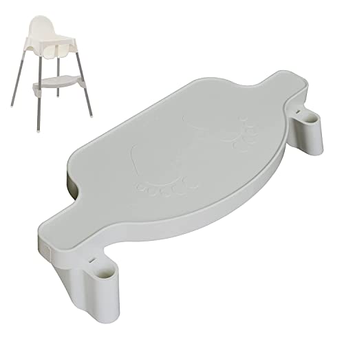 IKEA イケア ANTILOP アンティロープ ベビーチェア【専用パーツ】 ハイチェア フットレスト IREKA Baby Footrest子ども 子供 食事トレイ 足置き高さ調節可能 (グレー)