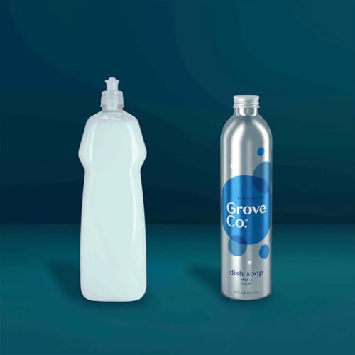 Image of Grove Co. Hydrating Dish Soap Refill (1-Pack) - Free & Clear Gel Dish Soap - USDA Certified Biobased, 98% Plant-Based, Infinitely Recyclable Aluminum