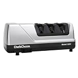 Chef’sChoice Trizor XV EdgeSelect Professional Electric Knife Sharpener with 100-Percent Diamond Abrasives and Precision Angle Guides for Straight Edge and Serrated Knives, 3-Stage, Gray