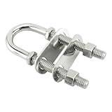 Stainless Steel Marine U-Bolt - M8/M10/М12 Hardware | Heavy-Duty Yacht Rigging and Deck Equipment Accessories | Cõrrosion-Resistant U-Bolt for Boat Anchors and Dock Maintenance